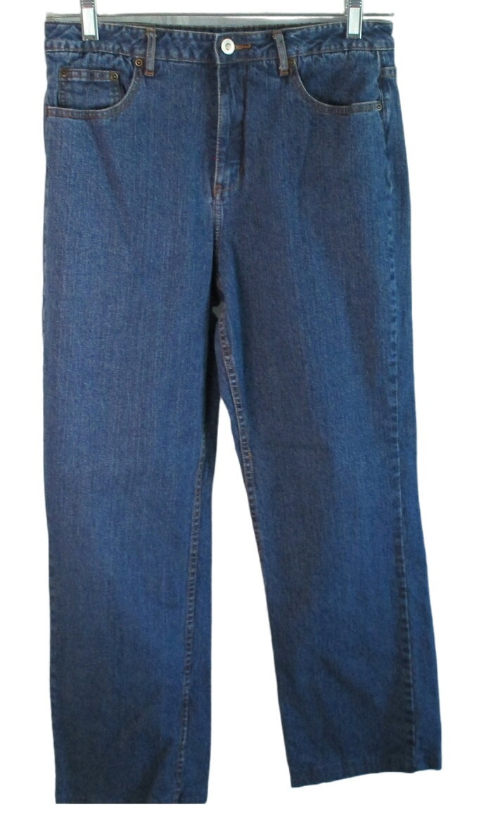 Coldwater Creek Women's Medium Wash Mid Rise Straight Leg Blue Jeans Size 10